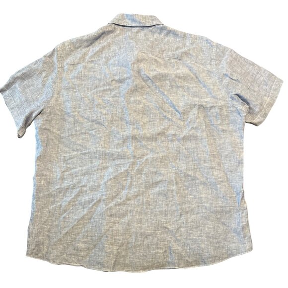 UNTUCKit 100% Linen Valente Wrinkle-Resistant Short Sleeve Button Down Shirt 2XL - Picture 11 of 11